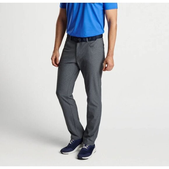 Peter Millar Mountainside Flannel Five-Pocket Pant Golf Comfort Charcoal Size 40